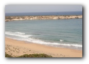 Lara-Bay met een strand waar zeeschildpadden hun eieren leggen