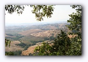 Volterra : Uitzicht vanaf podere Fraggina