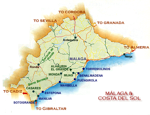 Benalmadena in de omgeving van Malaga