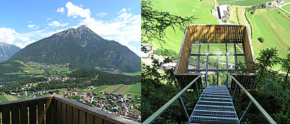 Atemberaubender Ausblick vom Arzler Adlerhorst - Arzl im Pitztal Tirol